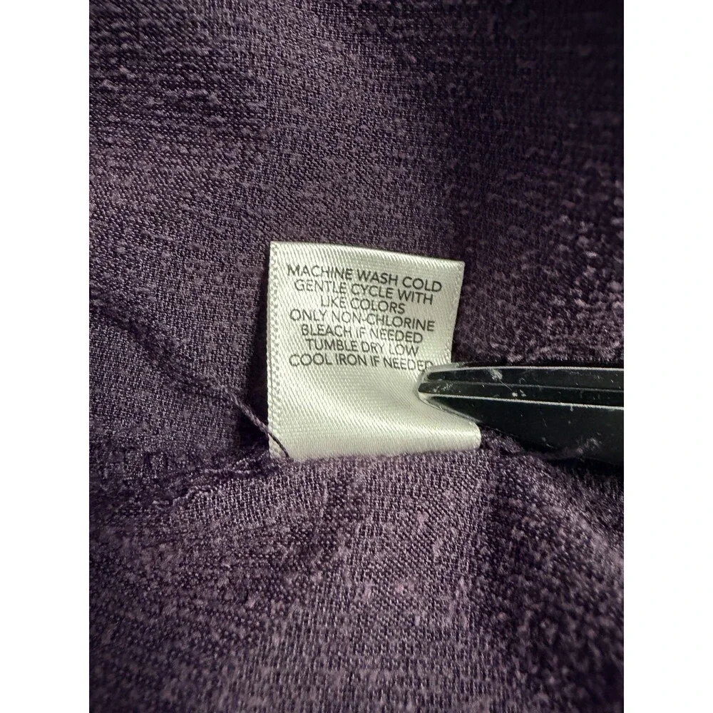 Christopher & Banks Women's S Purple Corduroy Jacket Silver Buttons Small - Picture 5 of 6